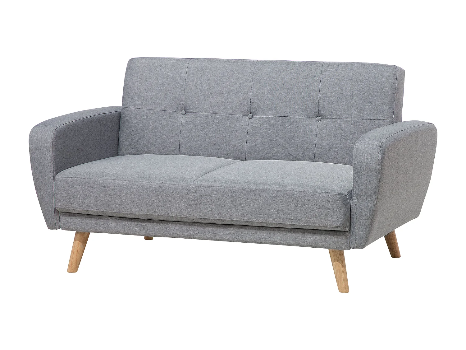 Sofá-cama FLORLI Tecido Cinzento claro 2 lugares