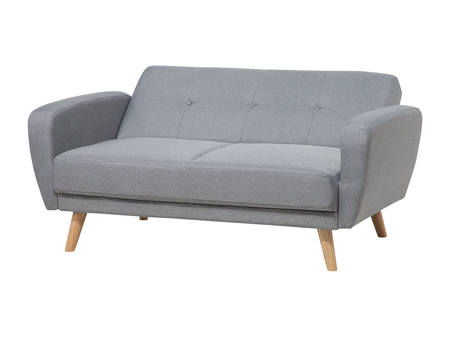 Sofá-cama FLORLI Tecido Cinzento claro 2 lugares
