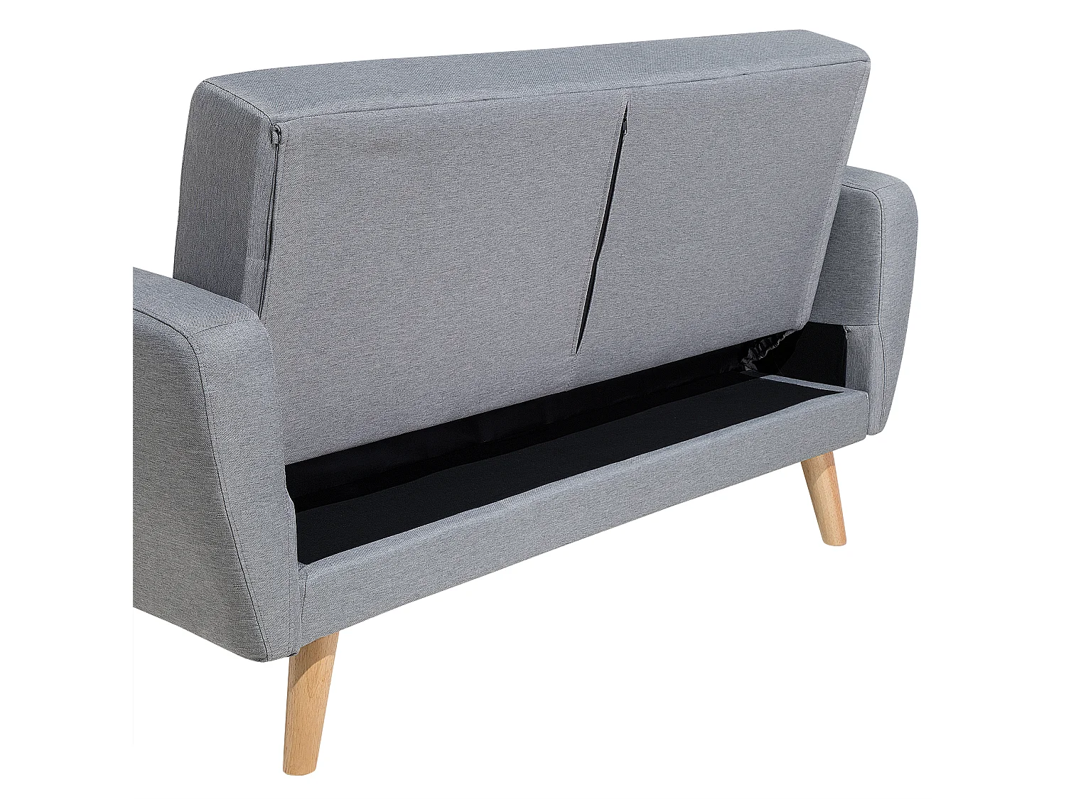 Sofá-cama FLORLI Tecido Cinzento claro 2 lugares