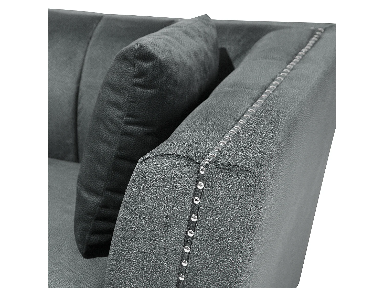 Divano GAULA Velluto Grigio 2 posti