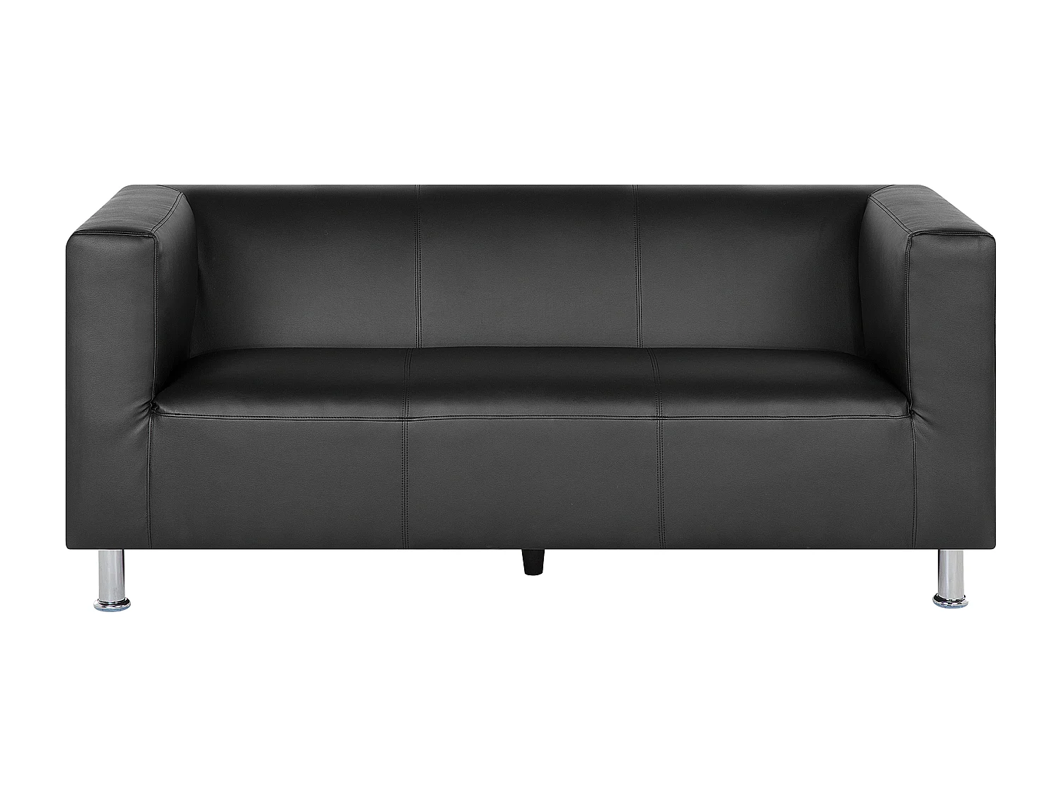 Canapé 3 places FLORO Cuir PU Noir