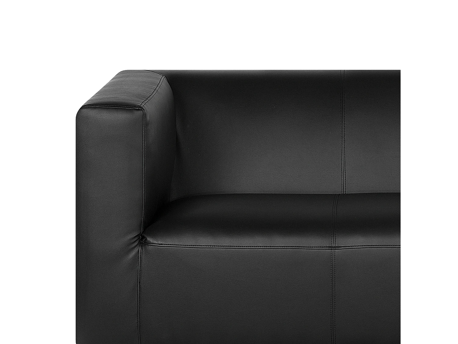 Canapé 3 places FLORO Cuir PU Noir