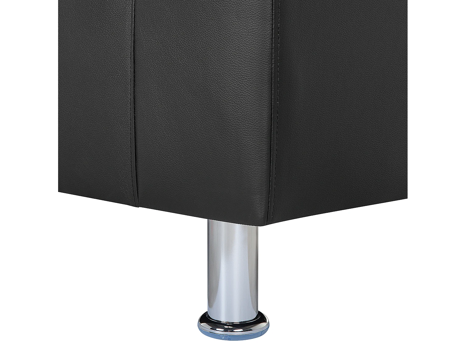 Canapé 3 places FLORO Cuir PU Noir