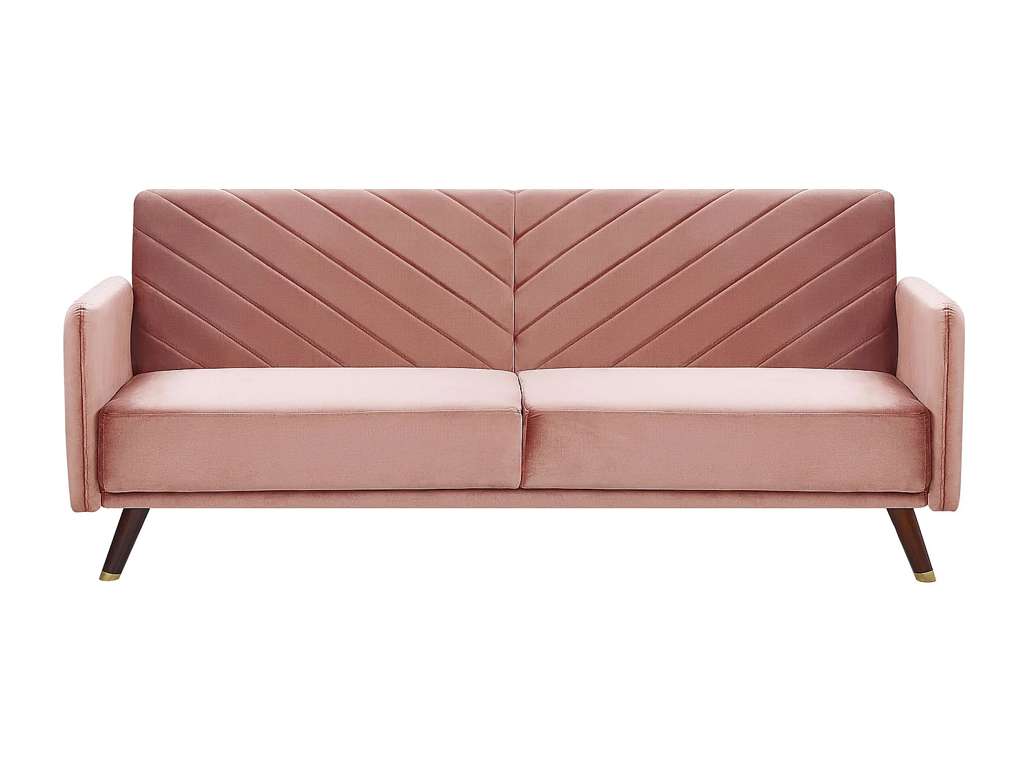 Slaapbank SENJA Roze Fluweel