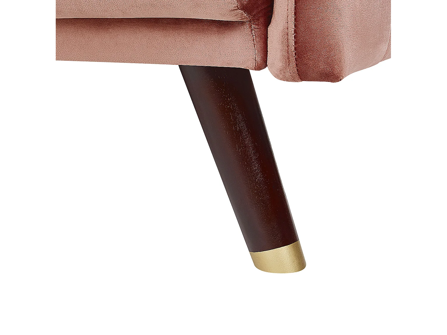 Slaapbank SENJA Roze Fluweel