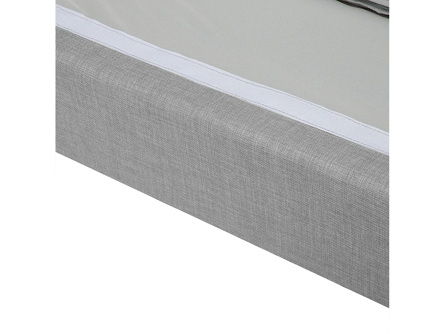 Canapé d'angle ELVENES Tissu Gris clair 3 places Côté gauche