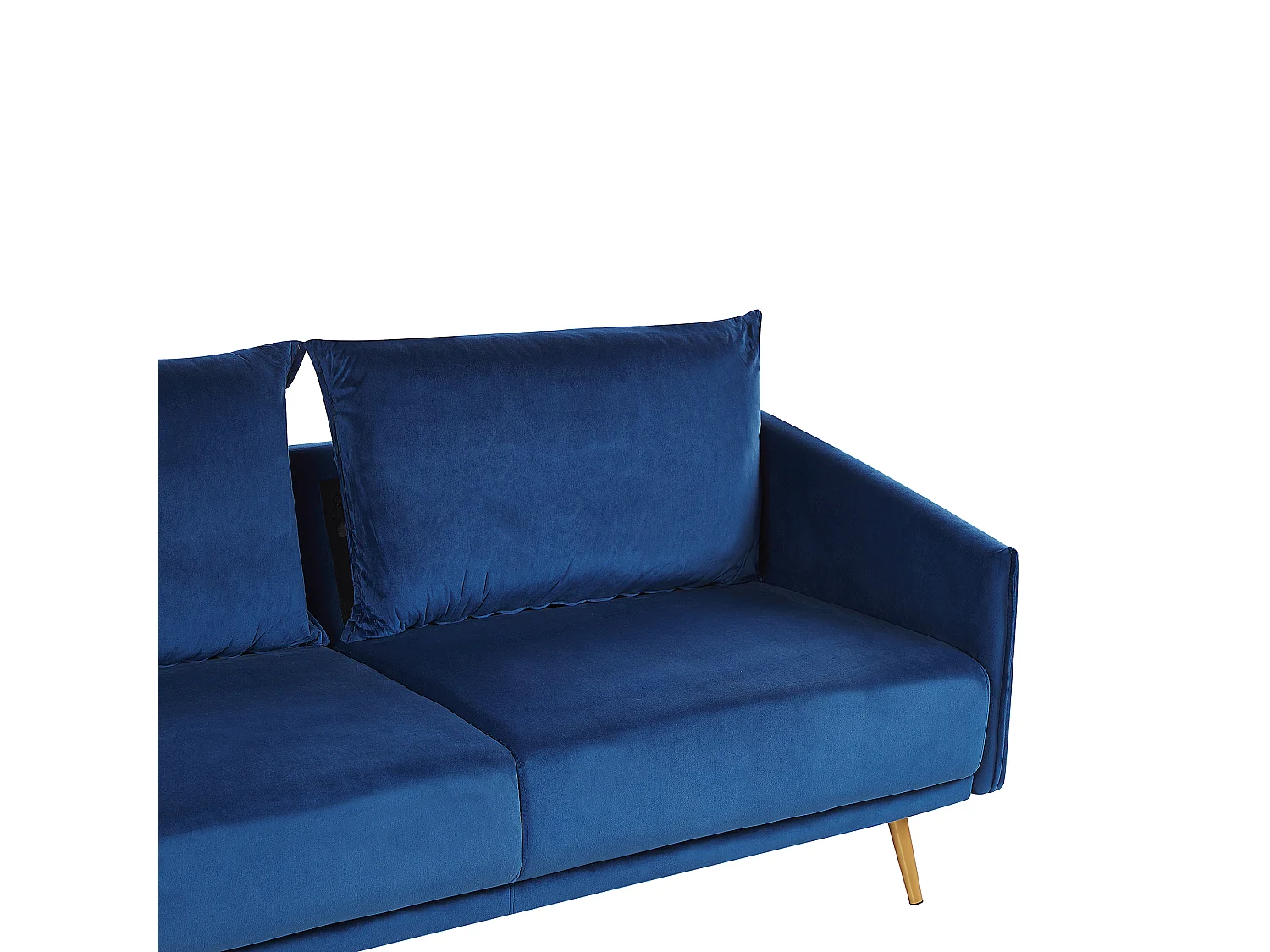 Canapé 3 places MAURA Velours Bleu marine