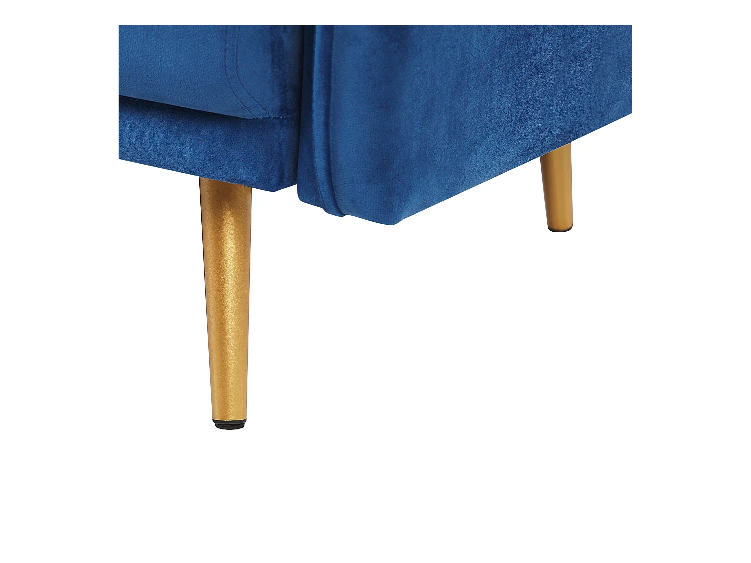 Bank MAURA Fluweel Marineblauw 3-zitter