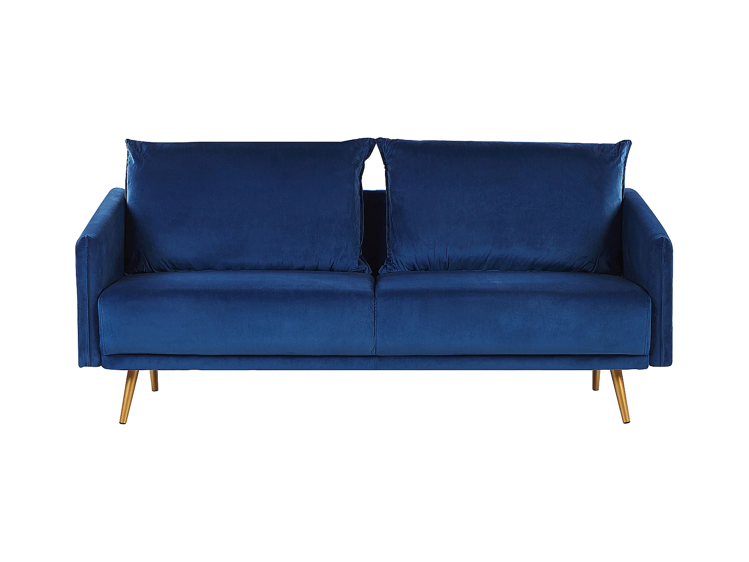 Bank MAURA Fluweel Marineblauw 3-zitter