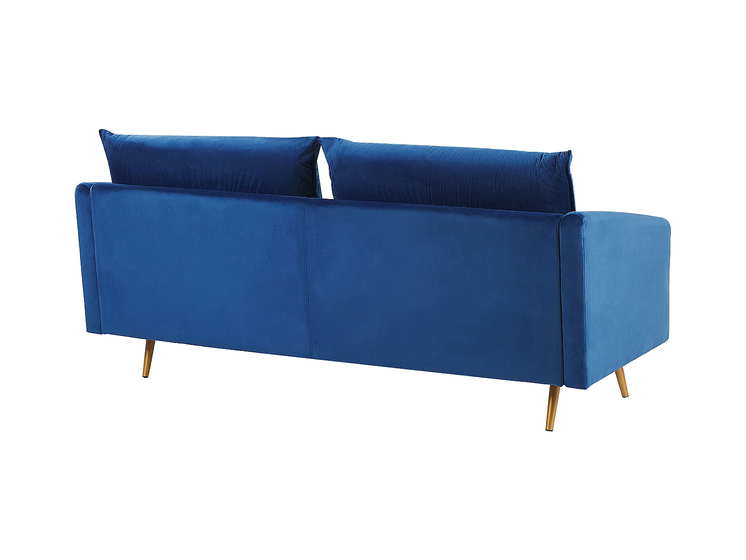 Bank MAURA Fluweel Marineblauw 3-zitter