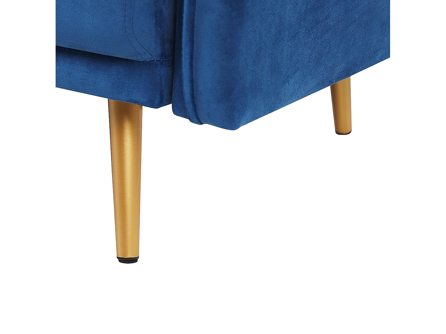 Bank MAURA Fluweel Marineblauw 3-zitter