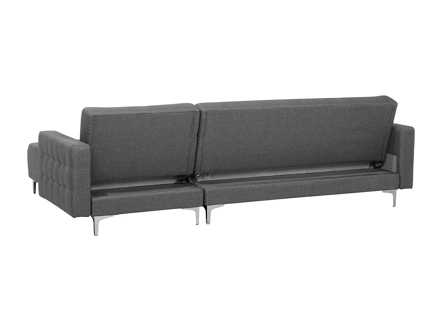 Canapé Angle à droite Convertible Tissu Gris Elégant Moderne Classique Aberdeen