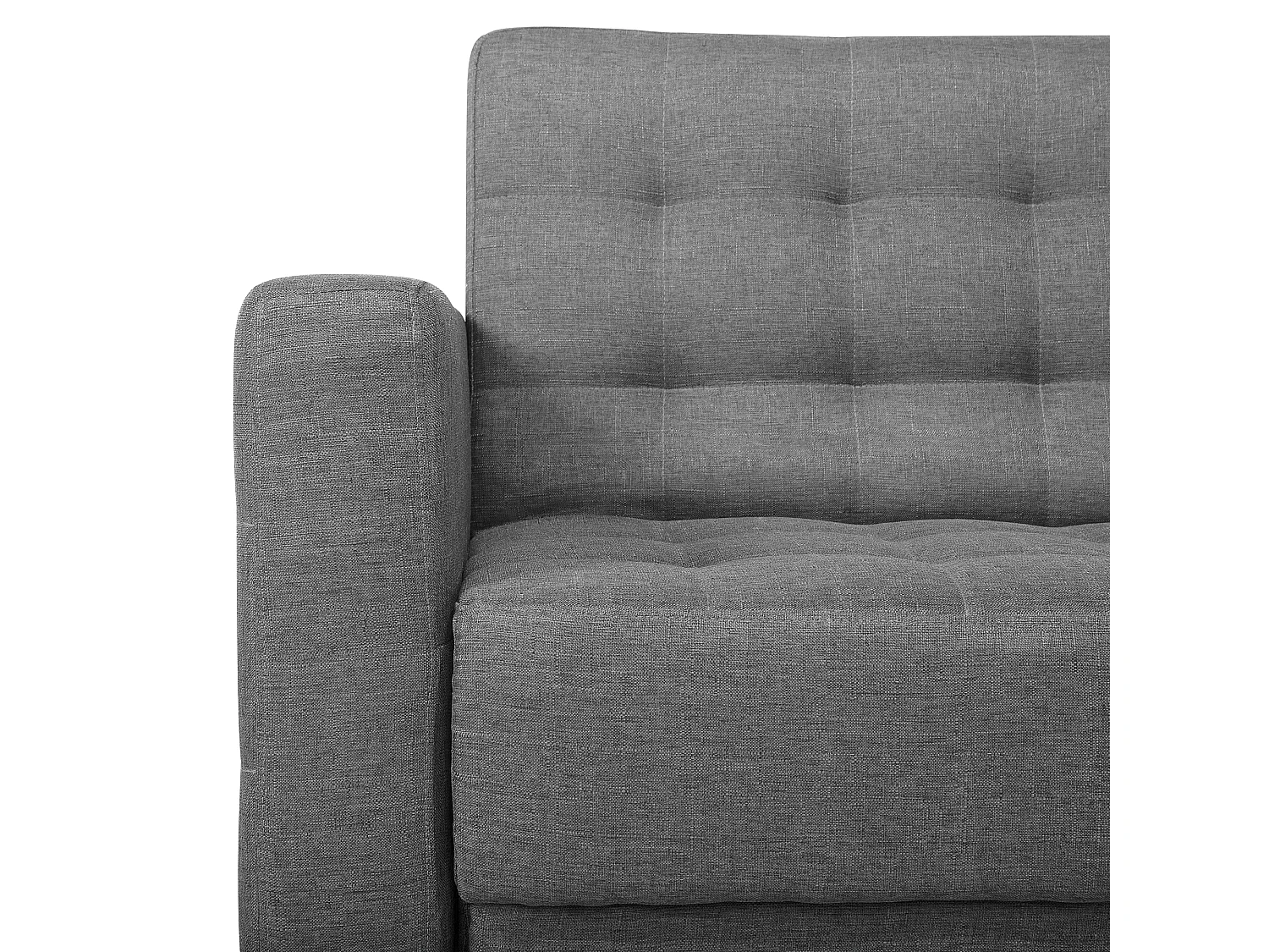 Canapé Angle à droite Convertible Tissu Gris Elégant Moderne Classique Aberdeen