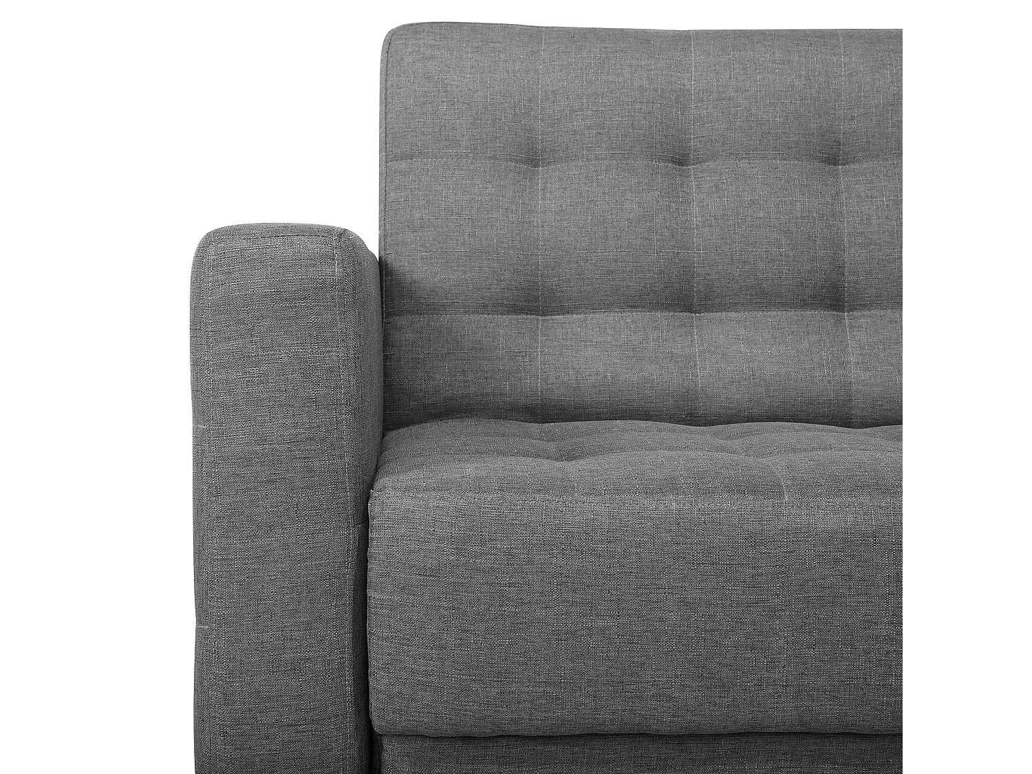 Canapé Angle à droite Convertible Tissu Gris Elégant Moderne Classique Aberdeen