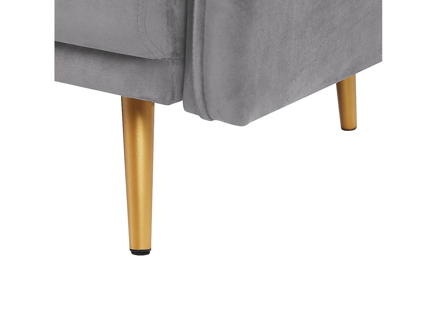 Sofa MAURA Welur Szary dla 2 osób