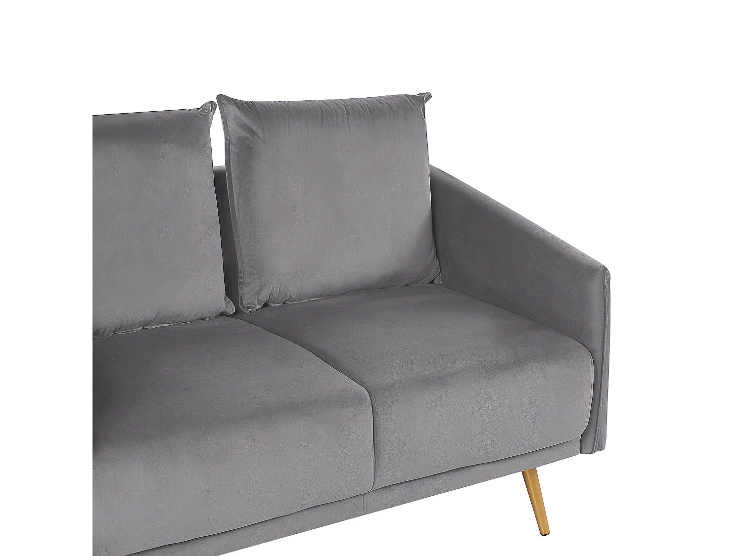 Bank MAURA Fluweel Grijs 2-zitter