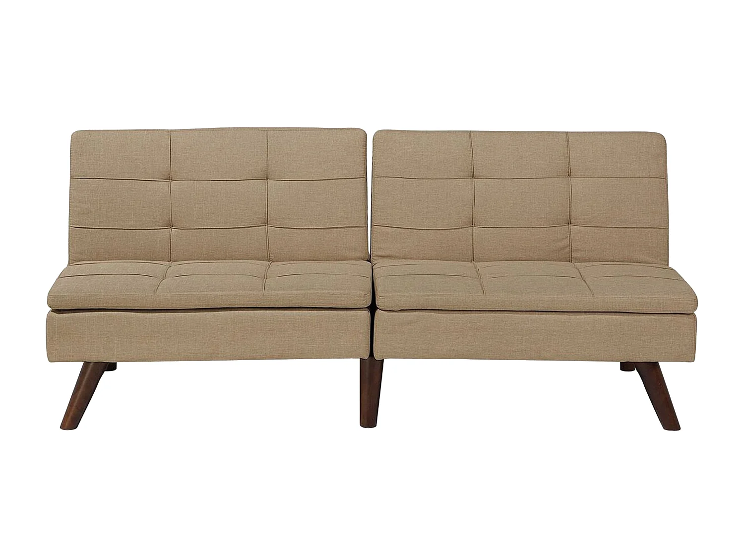 Slaapbank RONNE Stof Lichtbruin 3-zitter