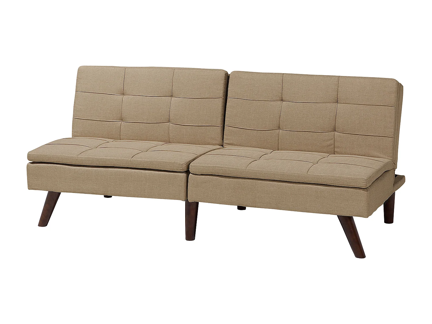 Slaapbank RONNE Stof Lichtbruin 3-zitter