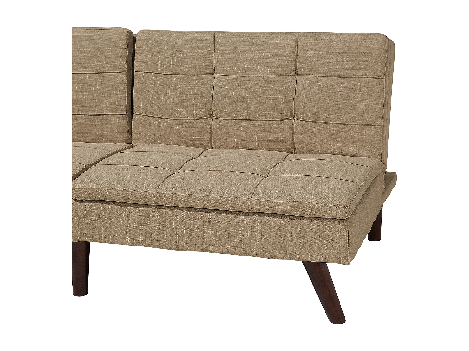 Slaapbank RONNE Stof Lichtbruin 3-zitter