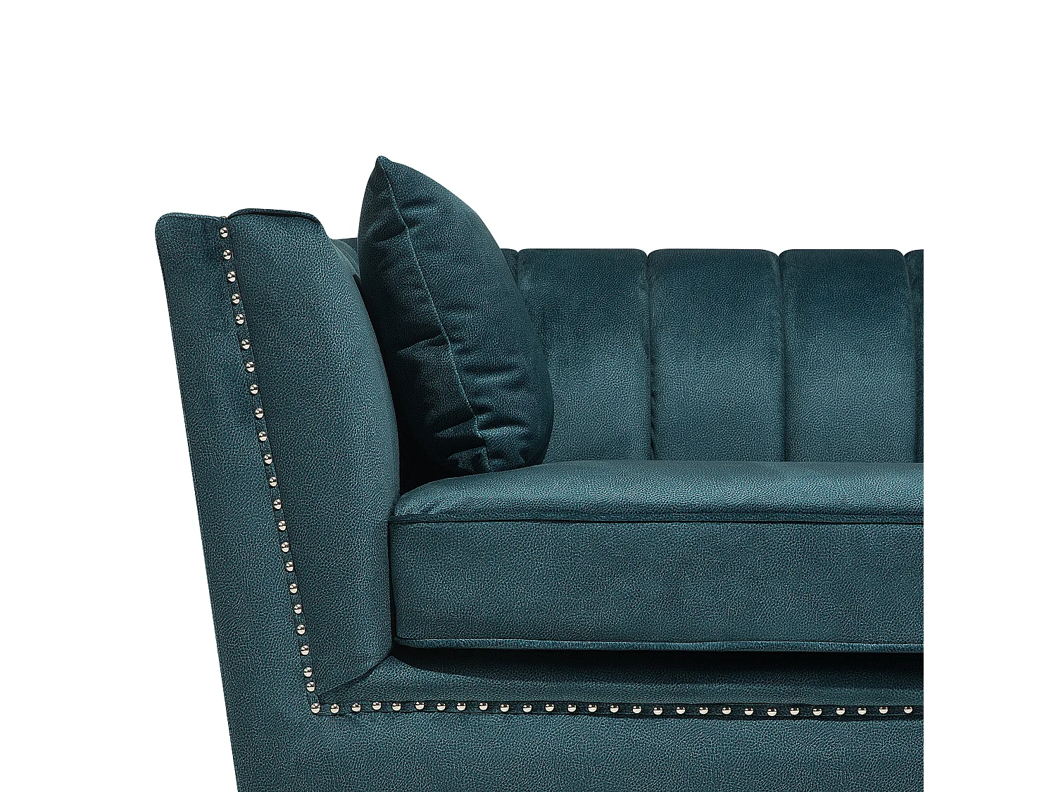Sofa aus Samtstoff Blau-Grün 2-Sitzer modernes Wohnzimmer-Sofa Gaula