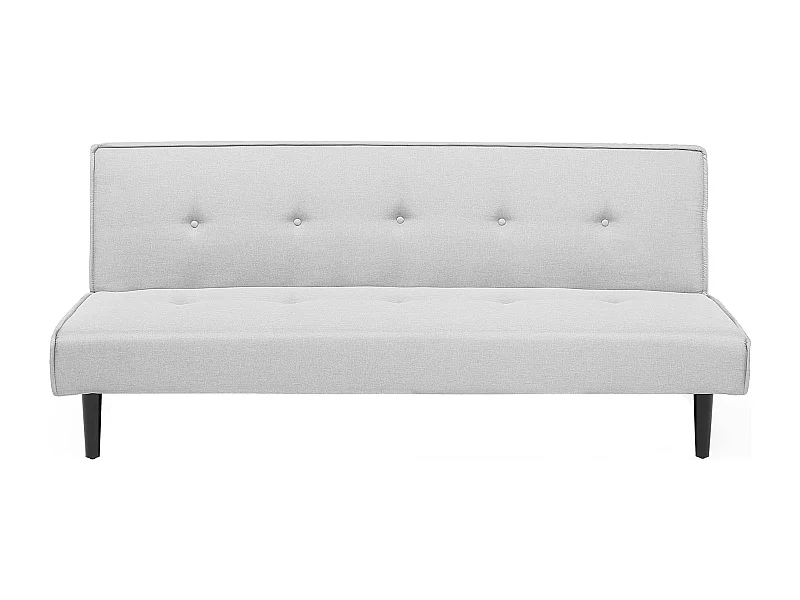 Canapé-lit 3 places VISBY Tissu Gris clair