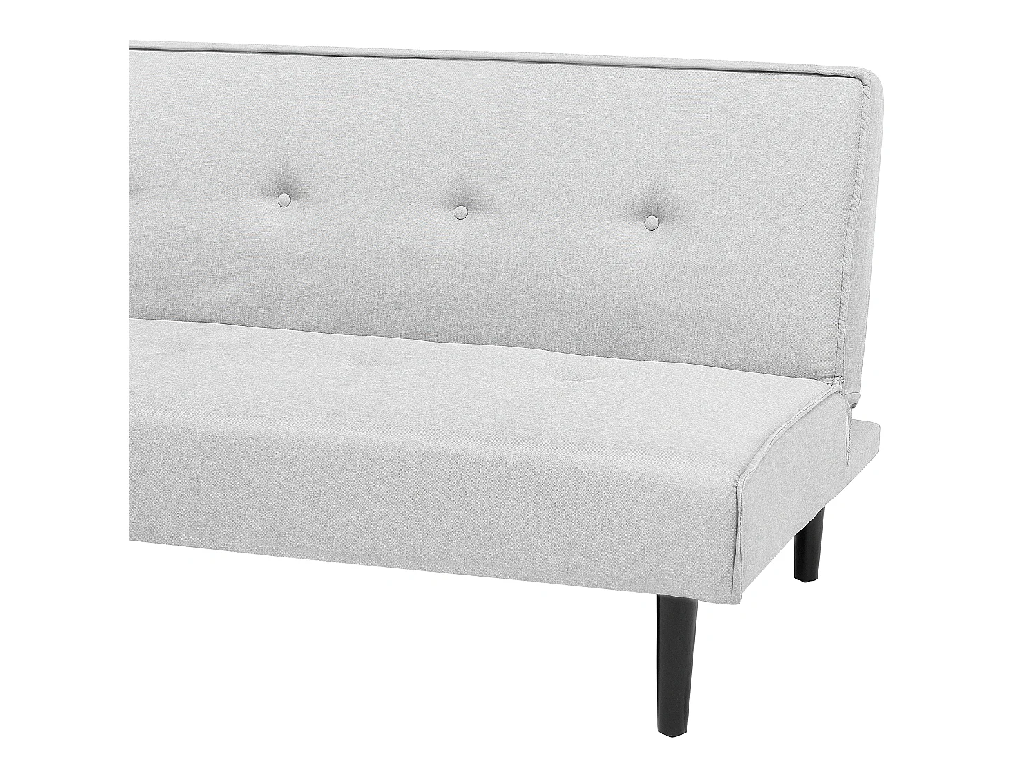 Canapé-lit 3 places VISBY Tissu Gris clair