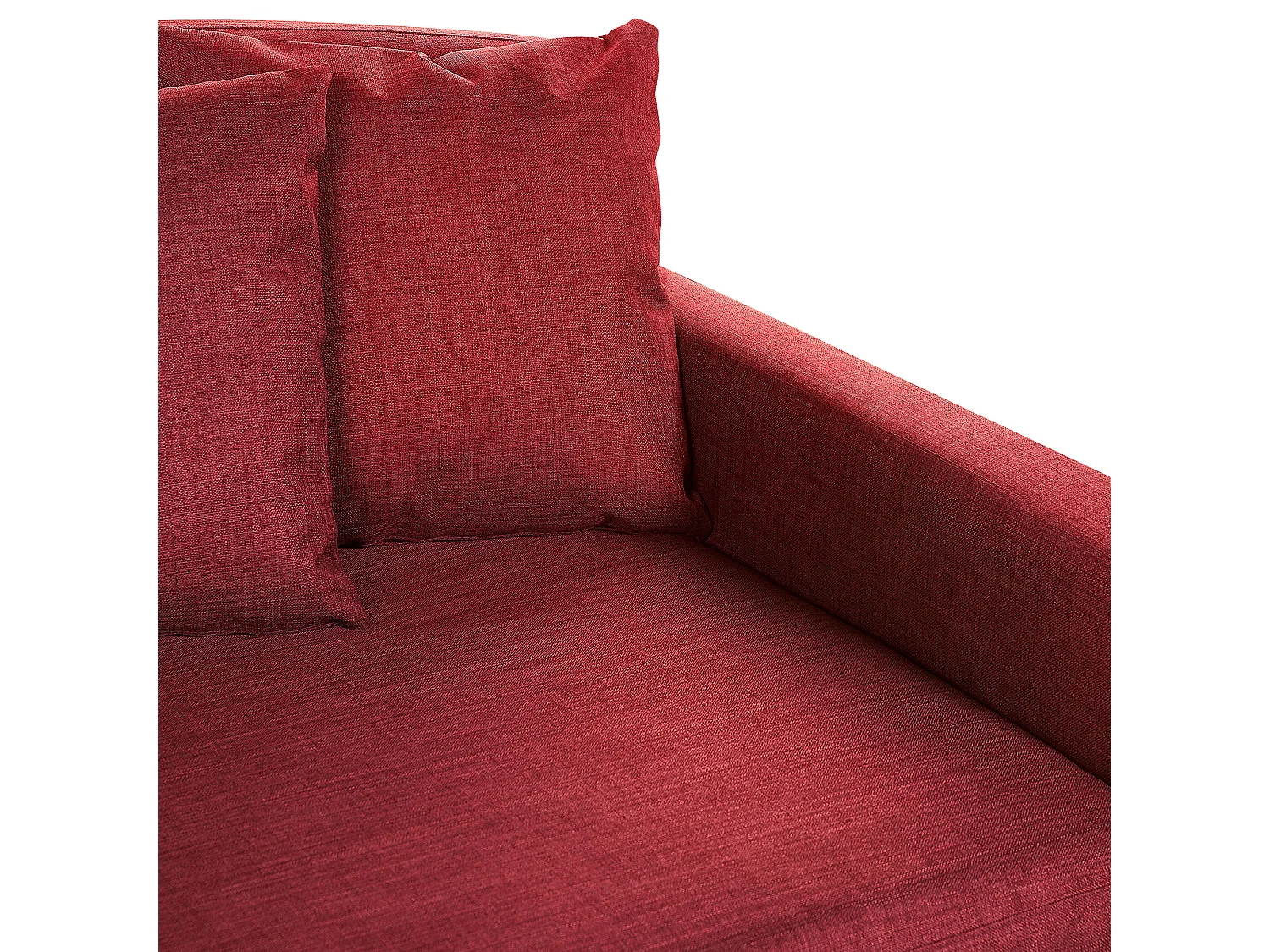 Canapé 3 places GILJA Tissu Rouge