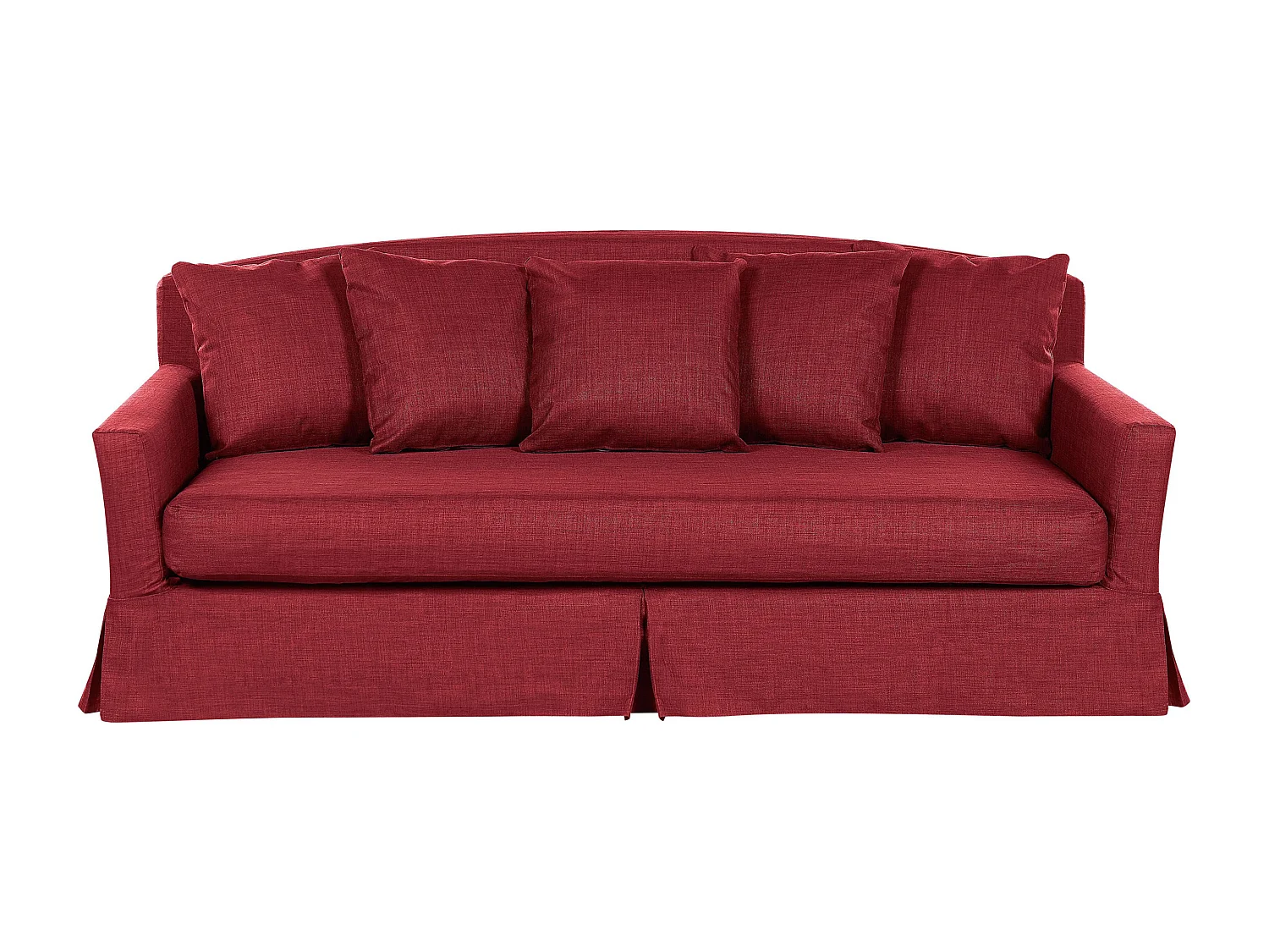 Divano GILJA Tessuto Rosso 3 posti