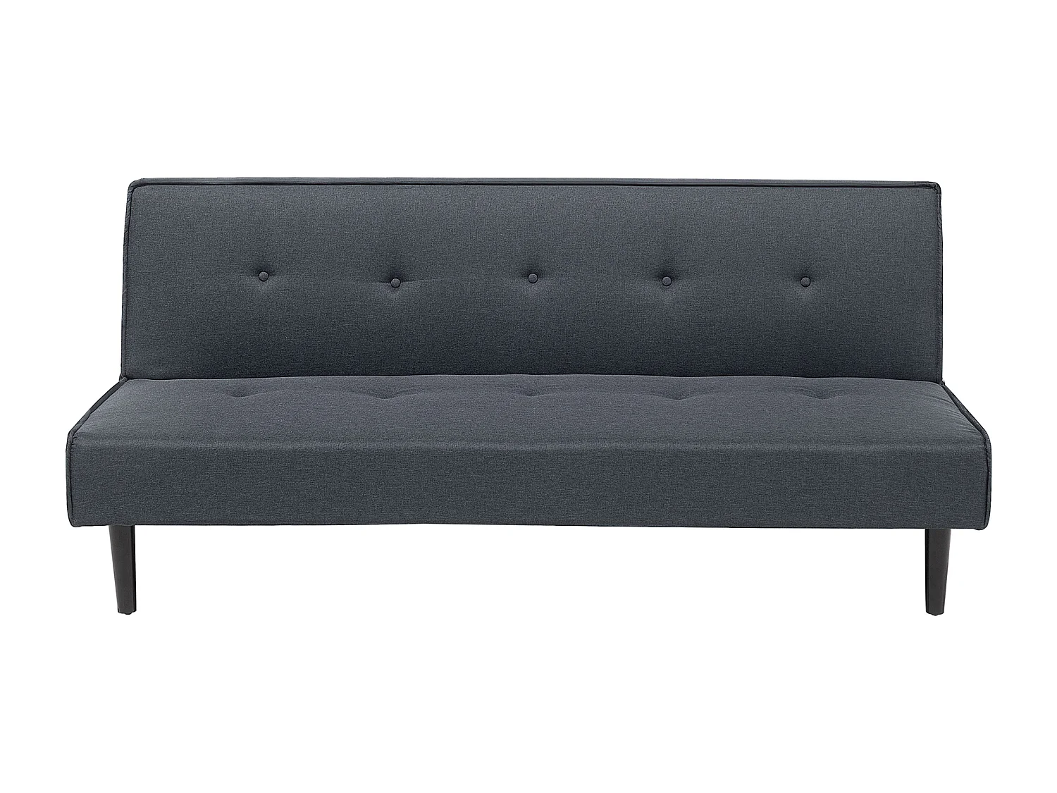 Divano letto VISBY Tessuto Grigio scuro 3 posti