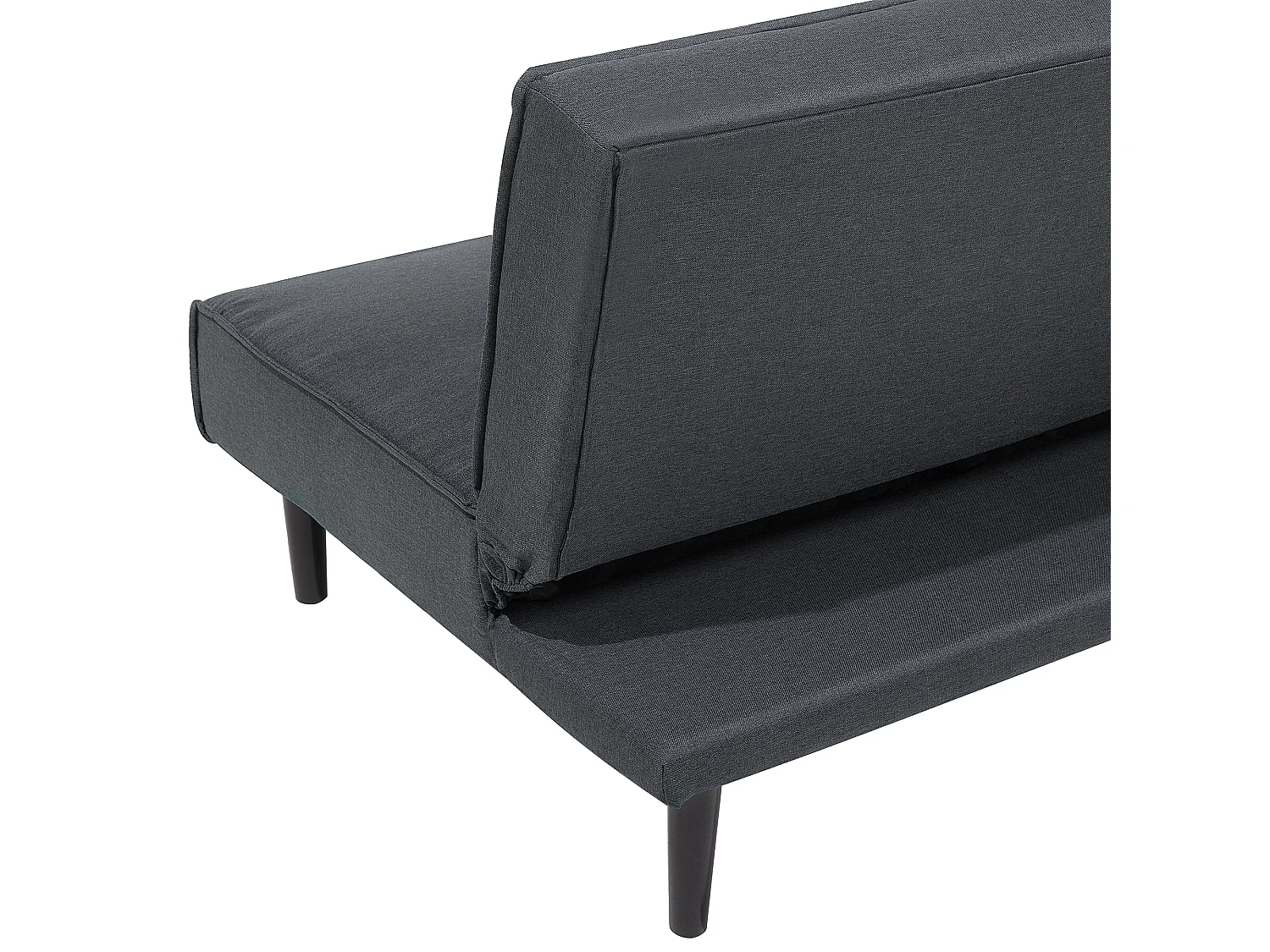 Divano letto VISBY Tessuto Grigio scuro 3 posti