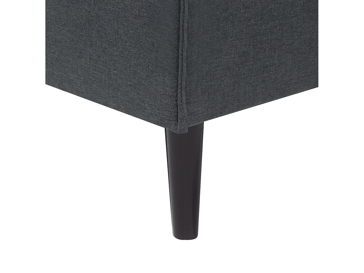 Divano letto VISBY Tessuto Grigio scuro 3 posti