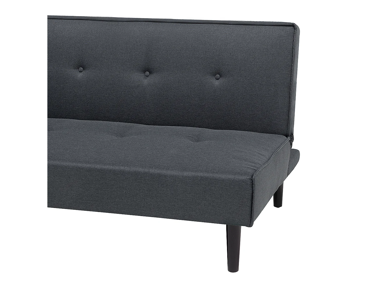 Canapé-lit 3 places VISBY Tissu Gris foncé