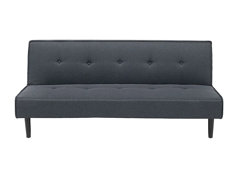 Divano letto VISBY Tessuto Grigio scuro 3 posti