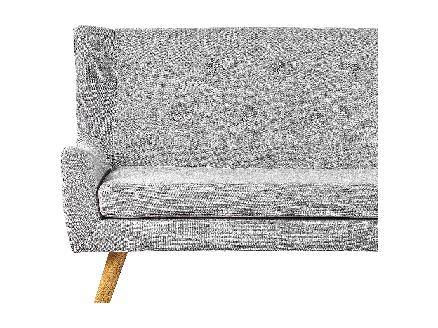 Gestoffeerde bank SKIBBY Stof Lichtgrijs 2-zitter