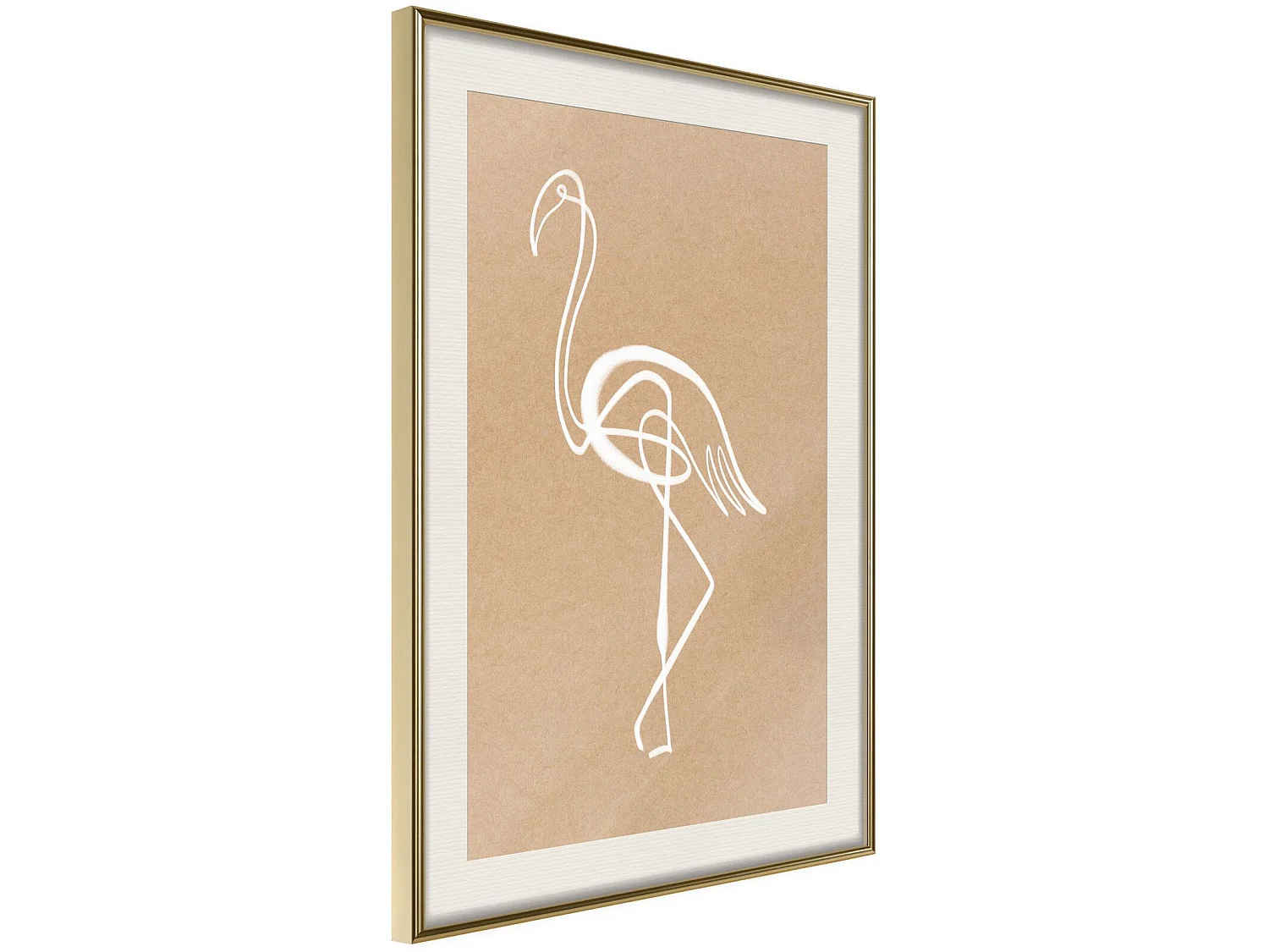 Tableau cadre Oiseau solitaire - 30 x 45 cm