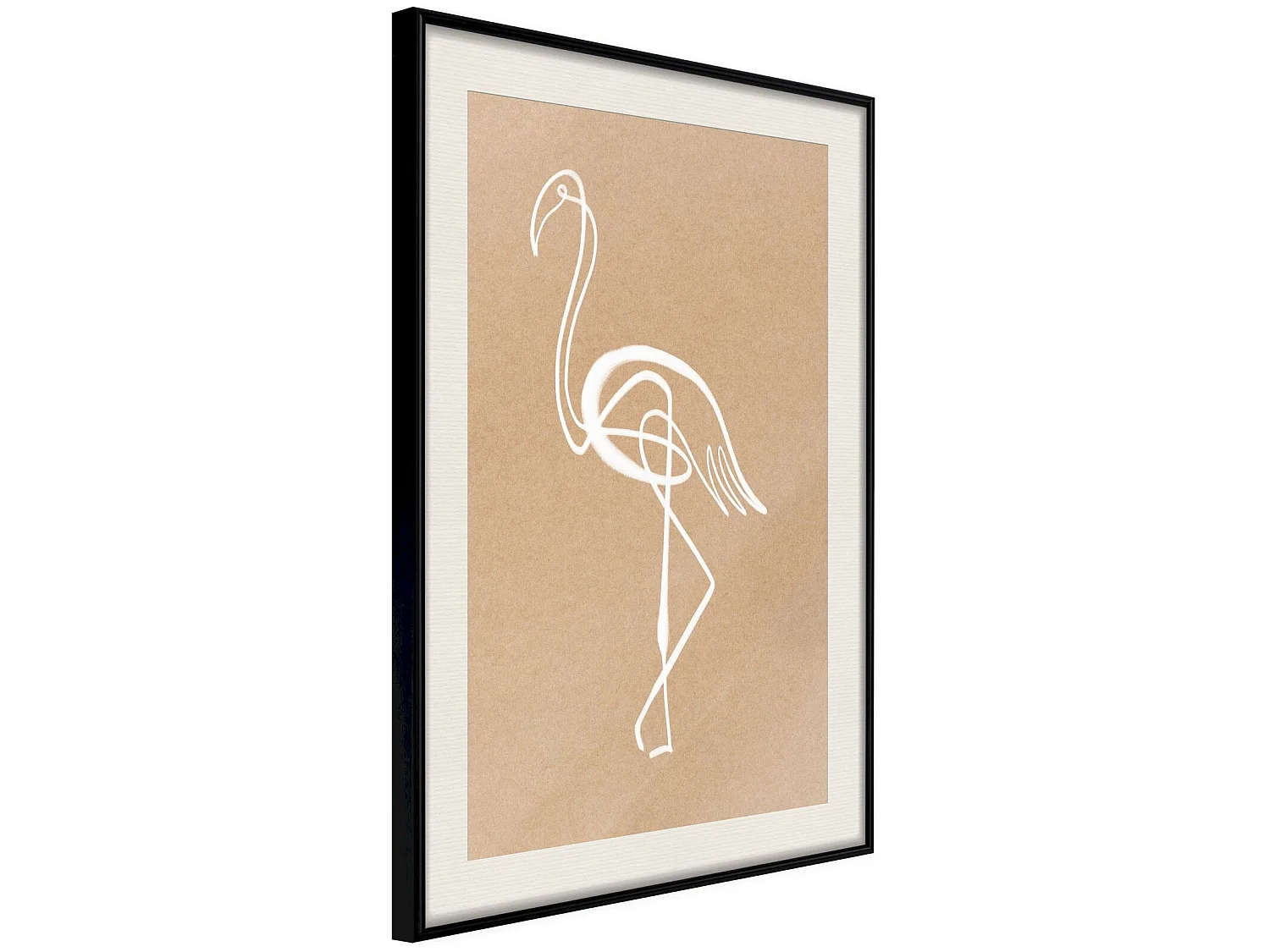 Tableau cadre Oiseau solitaire - 30 x 45 cm