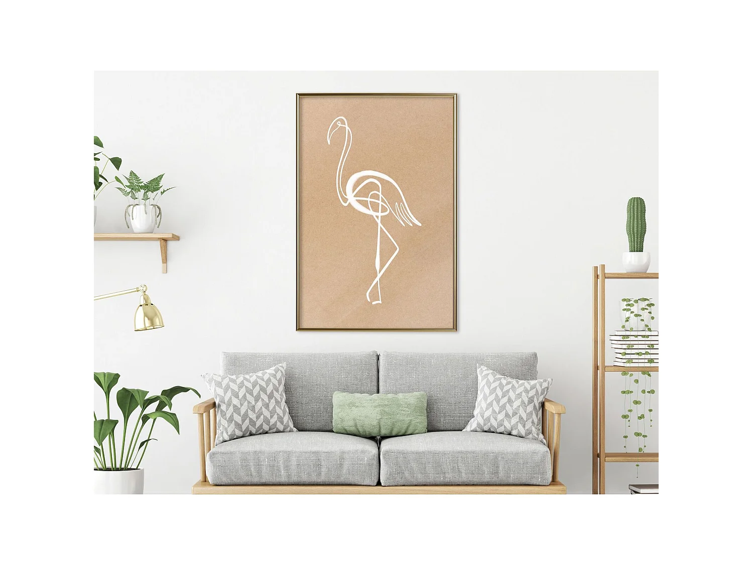 Tableau cadre Oiseau solitaire - 30 x 45 cm