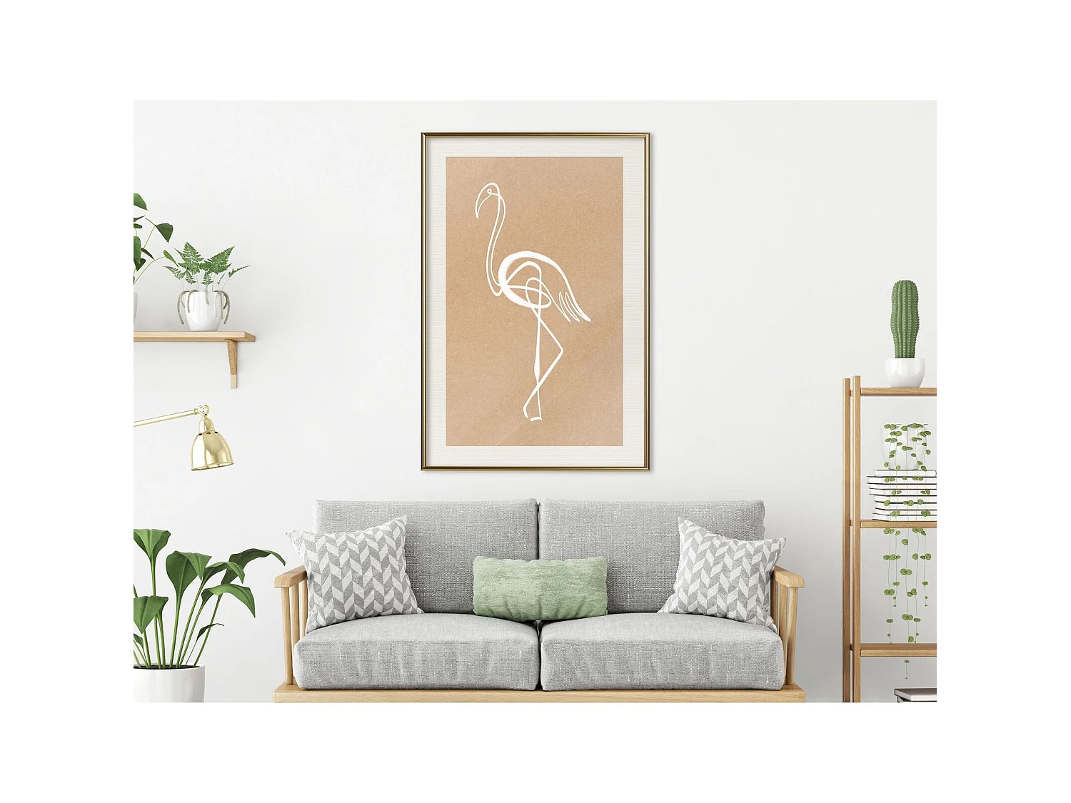 Tableau cadre Oiseau solitaire - 30 x 45 cm