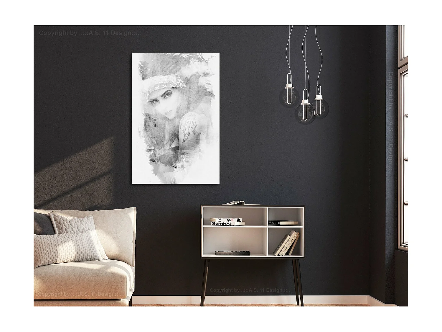 Tableau Ethnic Look Vertical - 60 x 90 cm