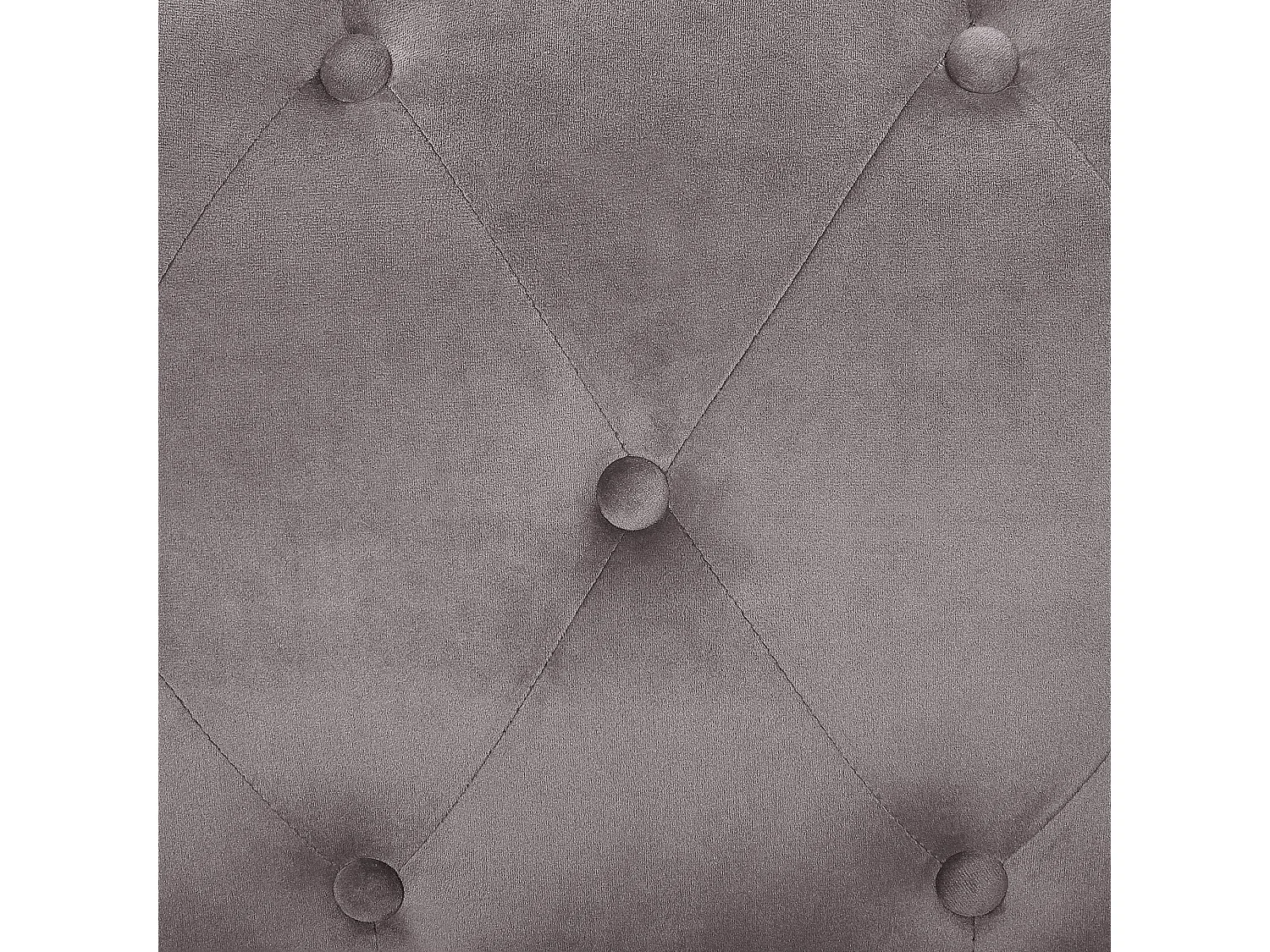 Elegantes Ecksofa aus Samtstoff linksseitig grau Flen