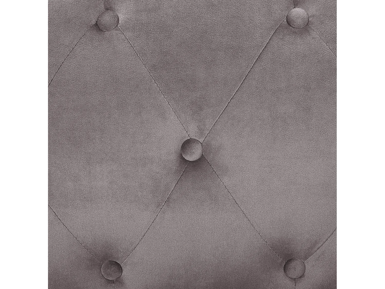 Sofá de canto FLEN Veludo Cinzento 3 lugares à esquerda