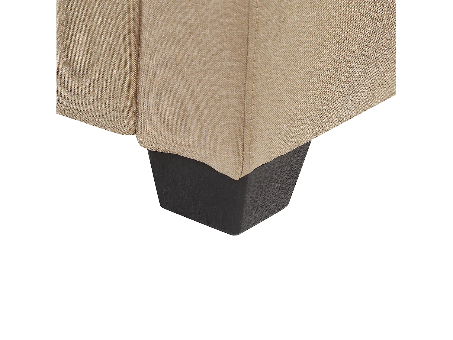 Canapé angle côté droit en tissu beige 3 places VIKNA