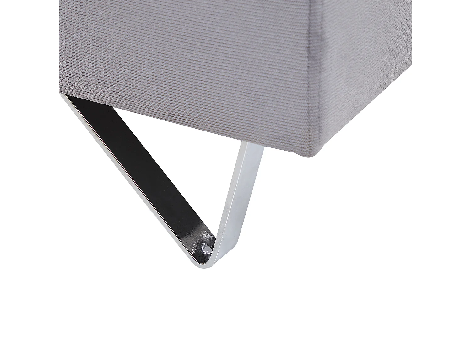 Narożnik LUNNER Sztruks Szary dla 4 osób Lewostronny