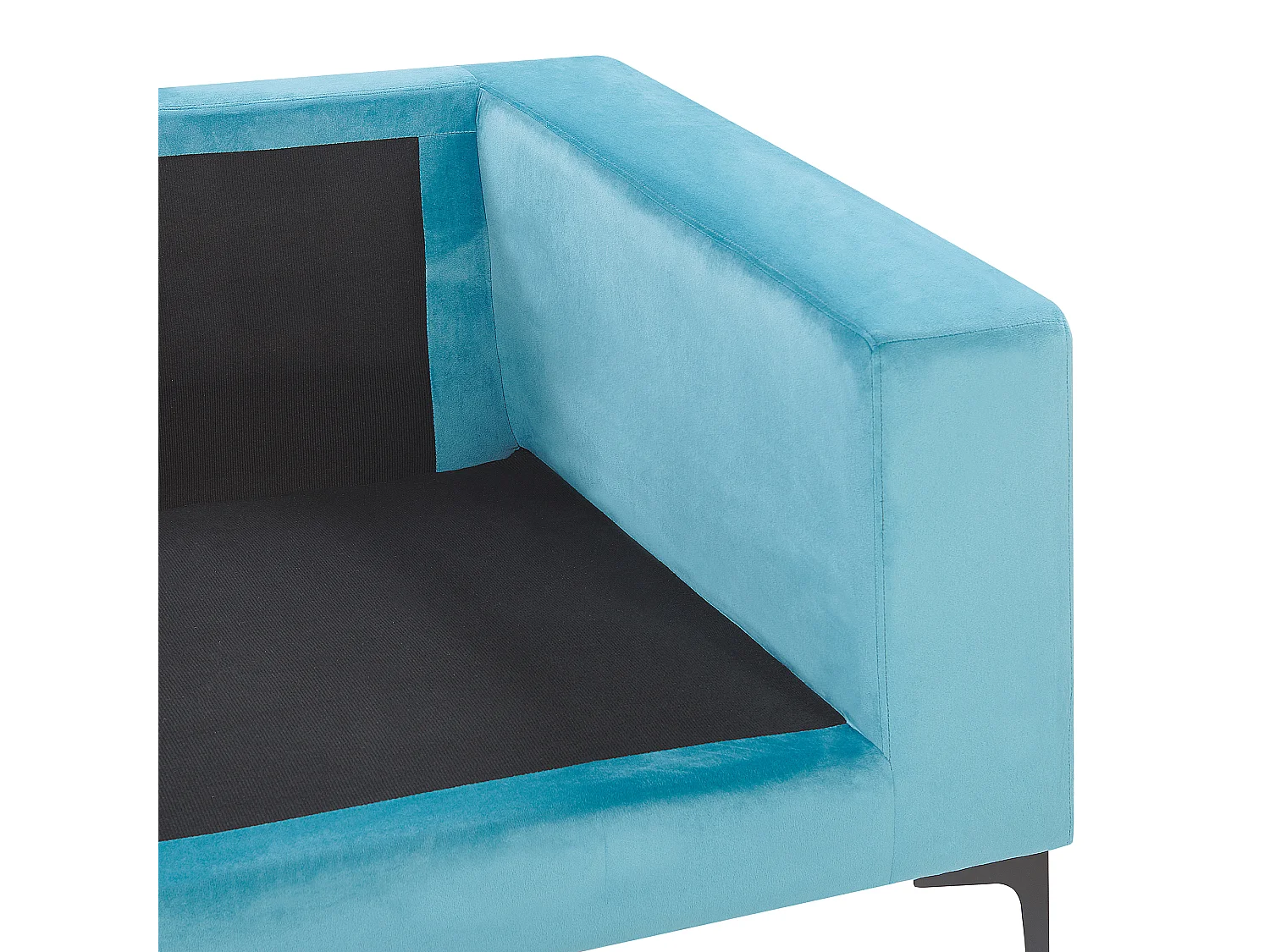 Canapé 3 places VADSTENA Velours Bleu clair