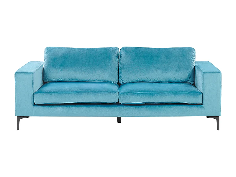 Divano VADSTENA Velluto Azzurro 3 posti