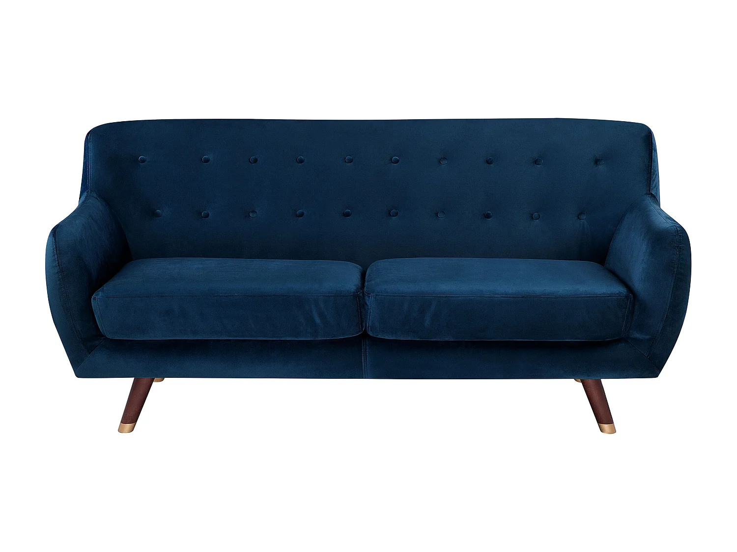 Bank BODO Fluweel Marineblauw 3-zitter