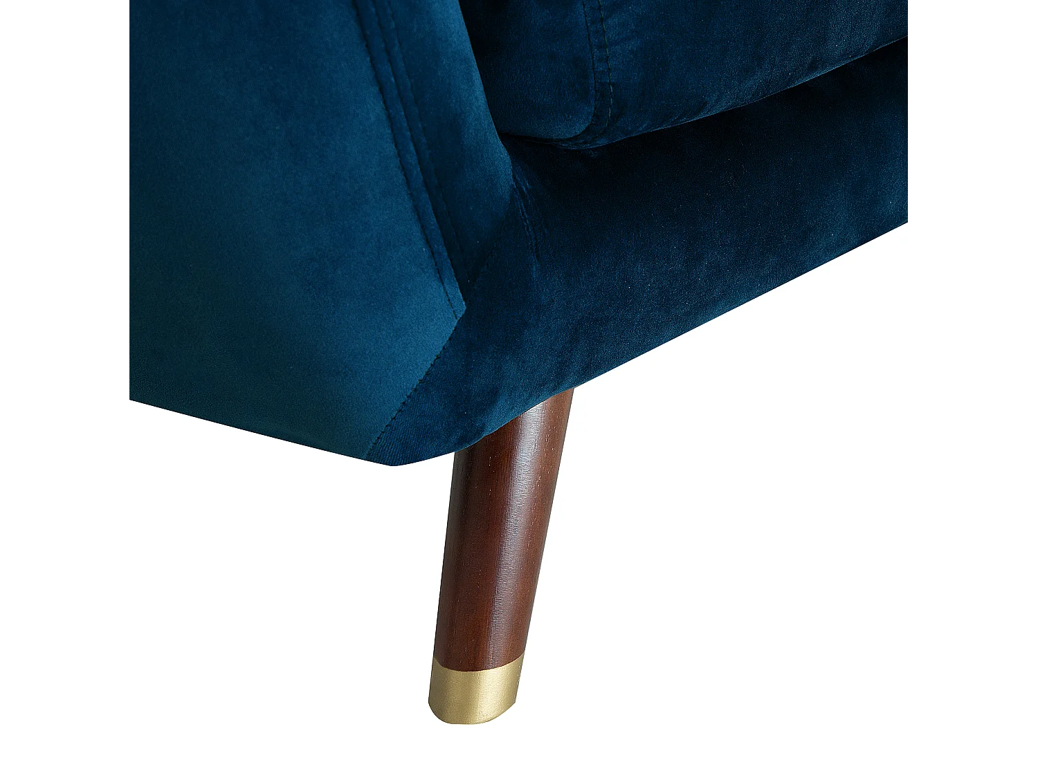 Bank BODO Fluweel Marineblauw 3-zitter