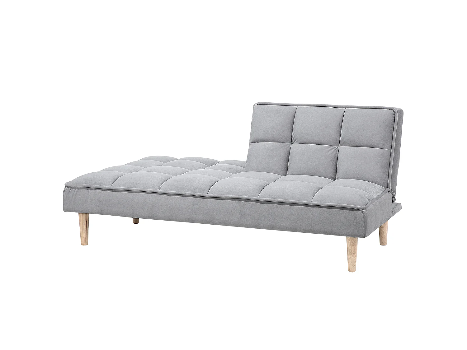 Canapé-lit SILJAN Tissu Gris clair Gris 3 places