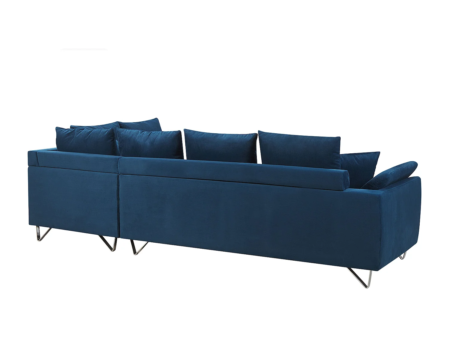 Hoekbank LUNNER Corduroy Marineblauw Linkerzijde