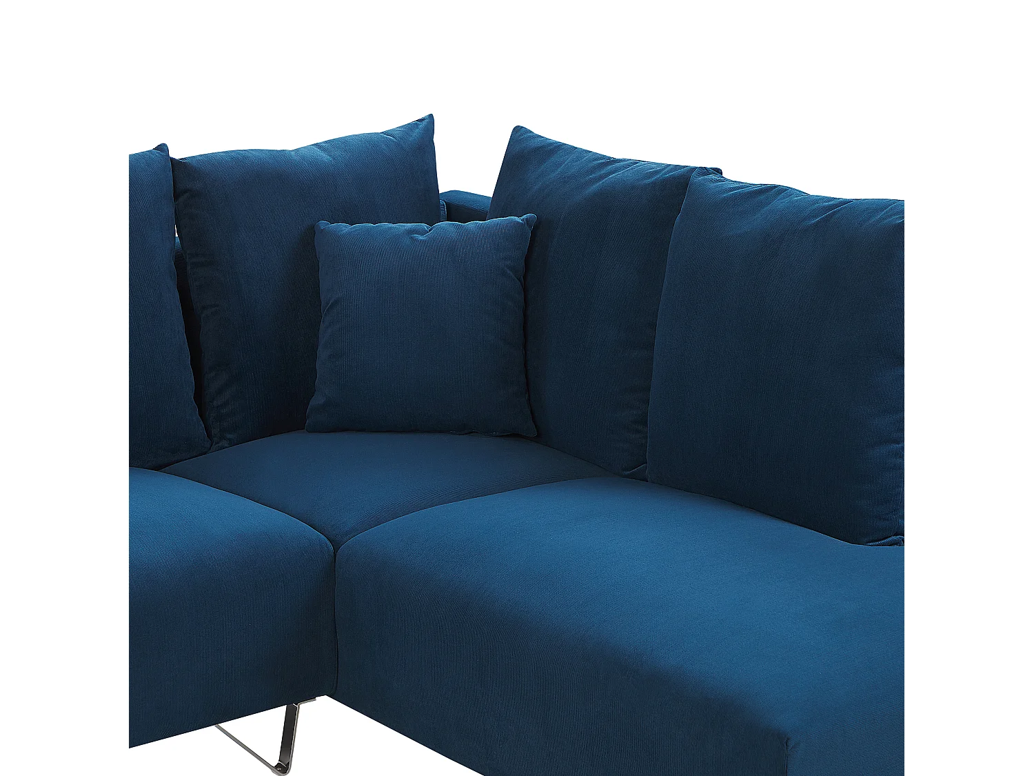 Hoekbank LUNNER Corduroy Marineblauw Linkerzijde